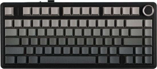 AULA F75 Pro - Draadloze Gaming Toetsenbord - Mechanisch - Zij Bedrukte toetsen - Gasket - Hot Swap - Tri mode - QWERTY Toetsenborden- 80 Keys - Zwart Grijs