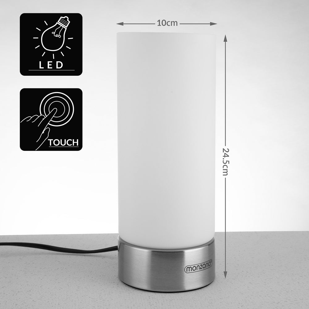 Monzana Tafellamp Lumo - Set van 2 - Wit