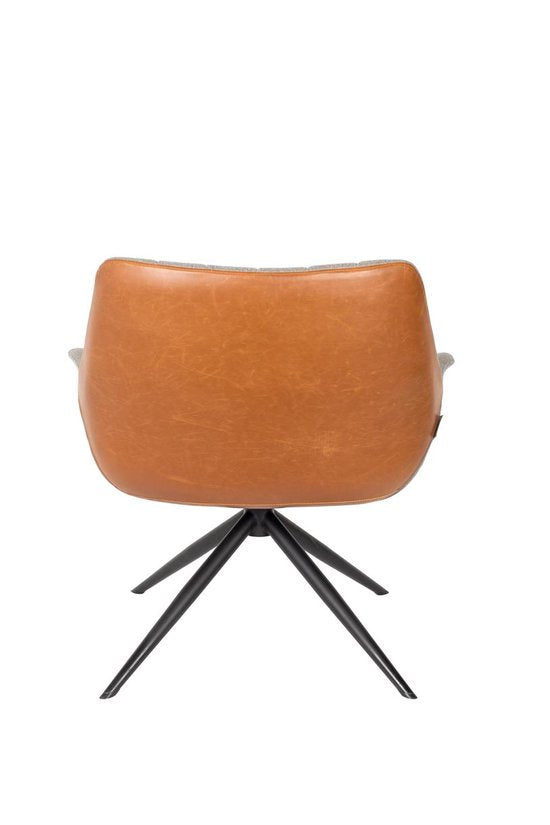 Zuiver Doulton Loungestoel Vintage Bruin
