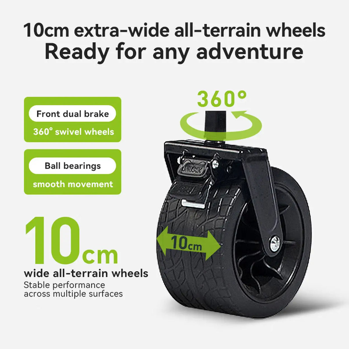 Ochama Off-Road Bolderkar 150L - Achterklep - Belastbaar tot 260 kg