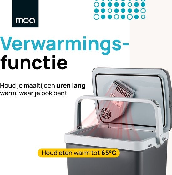 MOA Elektrische Koelbox - Coolbox - Met Verwarmingsfunctie - 12V en 230V - 32Liter - ECW32