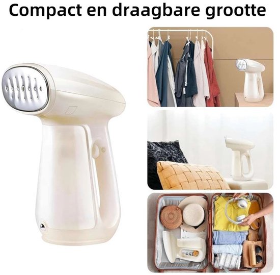 Bear Kledingstomer 1300W – Draagbare Handstomer met Aroma optie – 230ml Reservoir – Snelle Opwarming & Krachtige Stoom – Voor Alle Stoffen