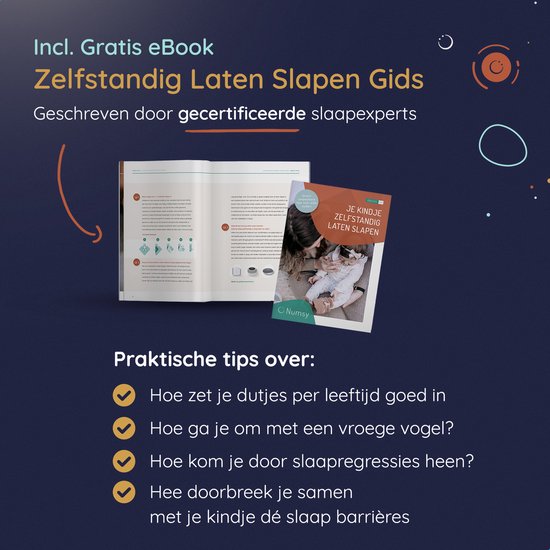 Numsy Babykamer Nachtlampje Stopcontact - Automatische Lichtsensor