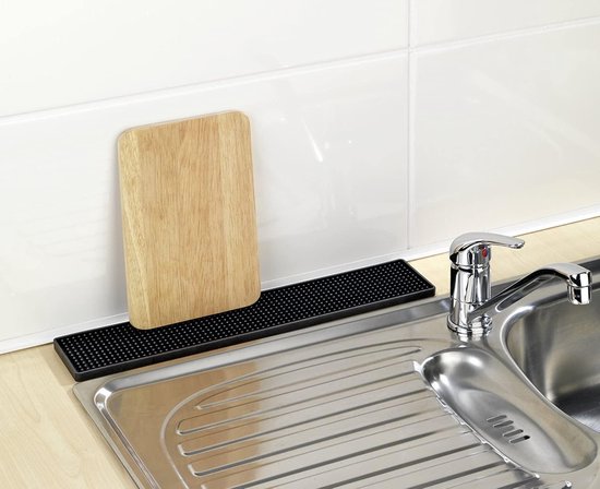 Wenko Afdruipmat 8 X 42 Cm Zwart