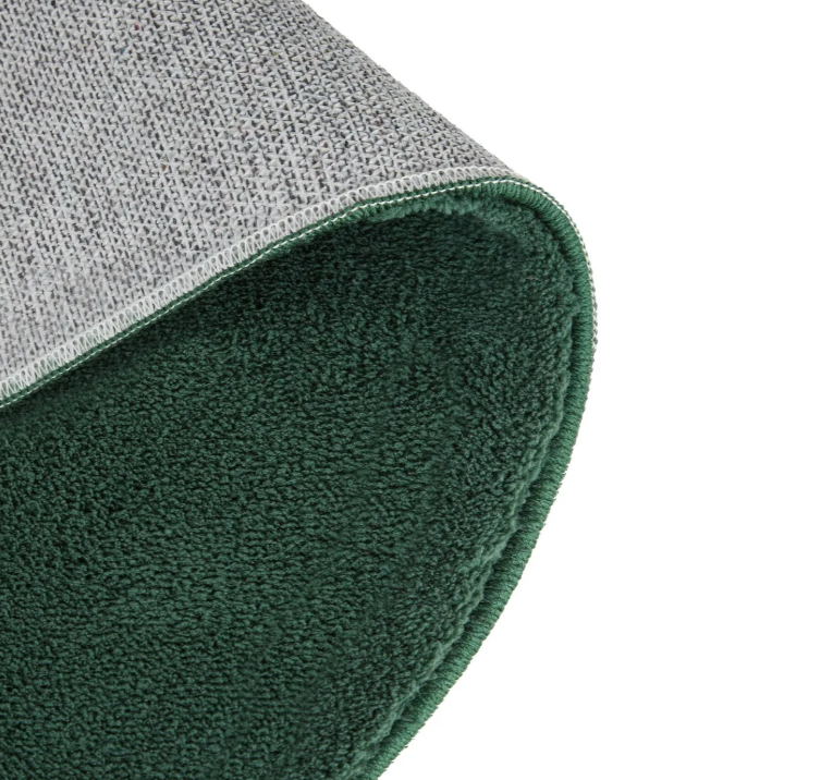 Tectake Soft Zone Rond Vloerkleed Ø 120 cm – Groen – Extra Zacht en Wasbaar