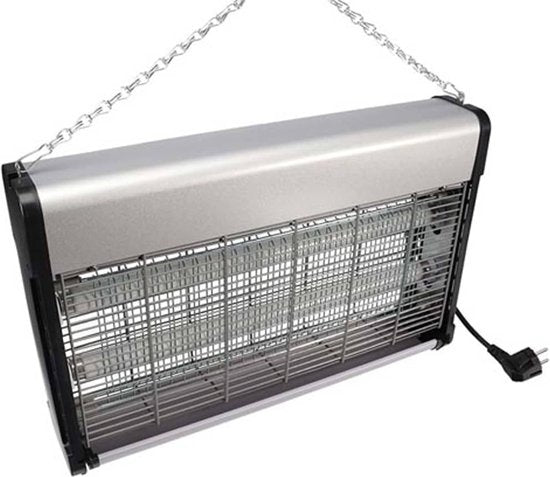 Perel Insectenverdelger, elektrisch, spanningsrooster 2800 V, uitneembare opvangbak, 100 m², metaal