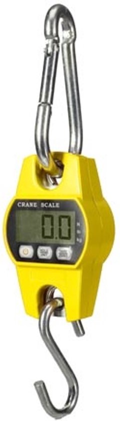 Perel Kraanweegschaal, digitaal, 300 g tot 300 kg, automatische uitschakeling, data-hold- functie, tarrafunctie, lcd-scherm