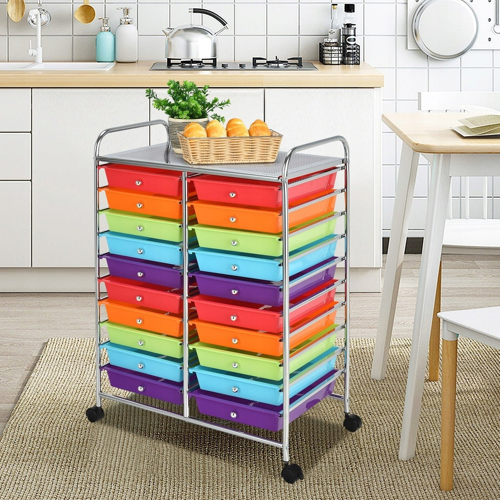 Coast Organizer - 20 Lades - 4 zwenkwielen - 88 x 64 x 39cm