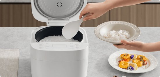 Xiaomi Multifunctionele Rijstkoker 4L | Rijstkoker | 10 kookfuncties | 30 min snelkookfunctie | 24-uurs timer | 12 uur warmhouden | Eierkoker