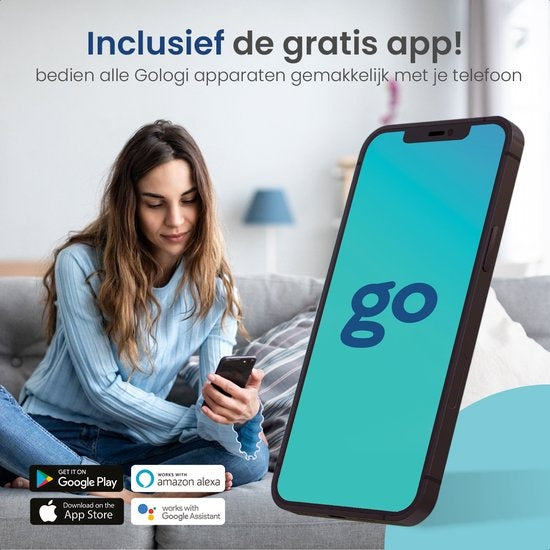 Gologi Superior Outdoorcamera 2 - Buiten camera met nachtzicht - Beveiligingscamera - Security camera - Muur & Dakbevestiging - 4MP - Met wifi en app - Zwart