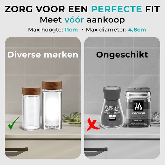 Soothe Kruidenrek Staand en Ophangbaar voor 24 Kruidenpotjes - 4 Lagen - Kruiden Organizer - Kruidenrekken - Kruidenrekje - Zwart