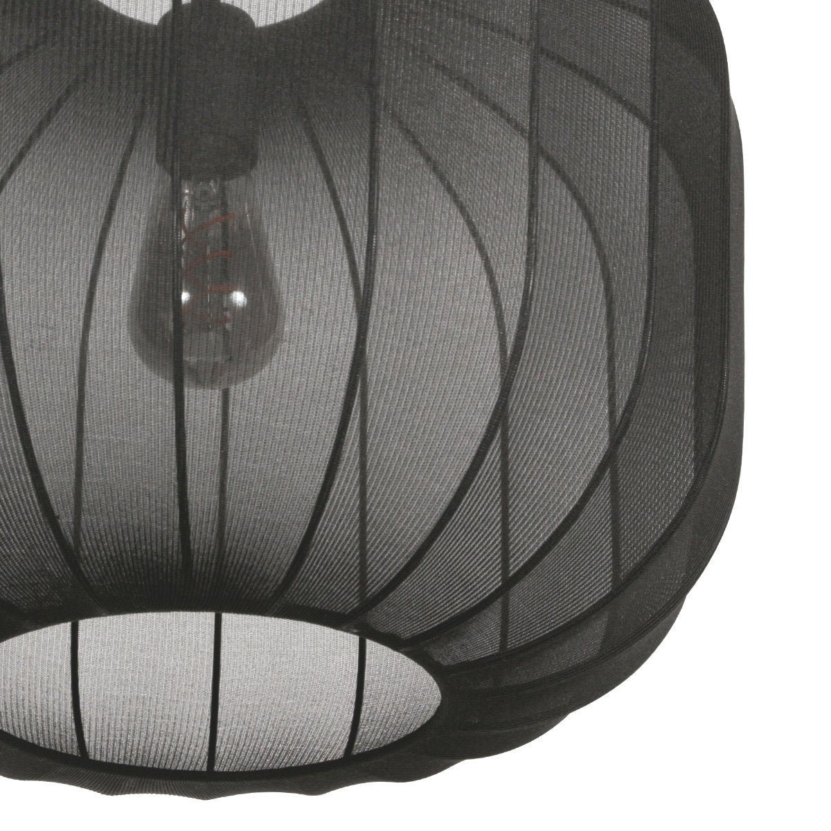 Anne Lighting - hanglamp - Sable - zwart - linnen metaal - Ø 55cm - E27 - 4192ZW