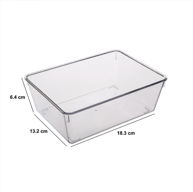 5five Transparant Opbergrek - 19,9 x 14,5 x 5,5 cm - Kunststof