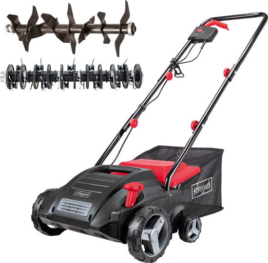 Scheppach Elektrische Verticuteermachine & Beluchter SC32 - 1500W - 32cm werkbreedte en tot 12mm werkdiepte - voor gazons tot 500m²