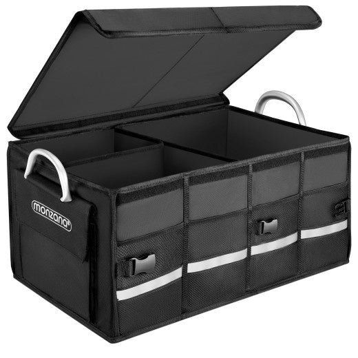 Monzana Kofferbak Organizer - 68L Waterdicht Opvouwbaar - Zwart