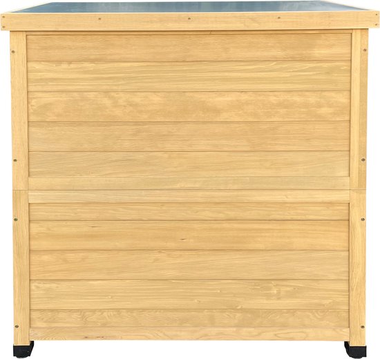 AXI Felix houten opbergkast – Tuinkast van FSC Hout - Magnetisch sluitsysteem - Verstelbare poten - 80x45x93cm - Bruin
