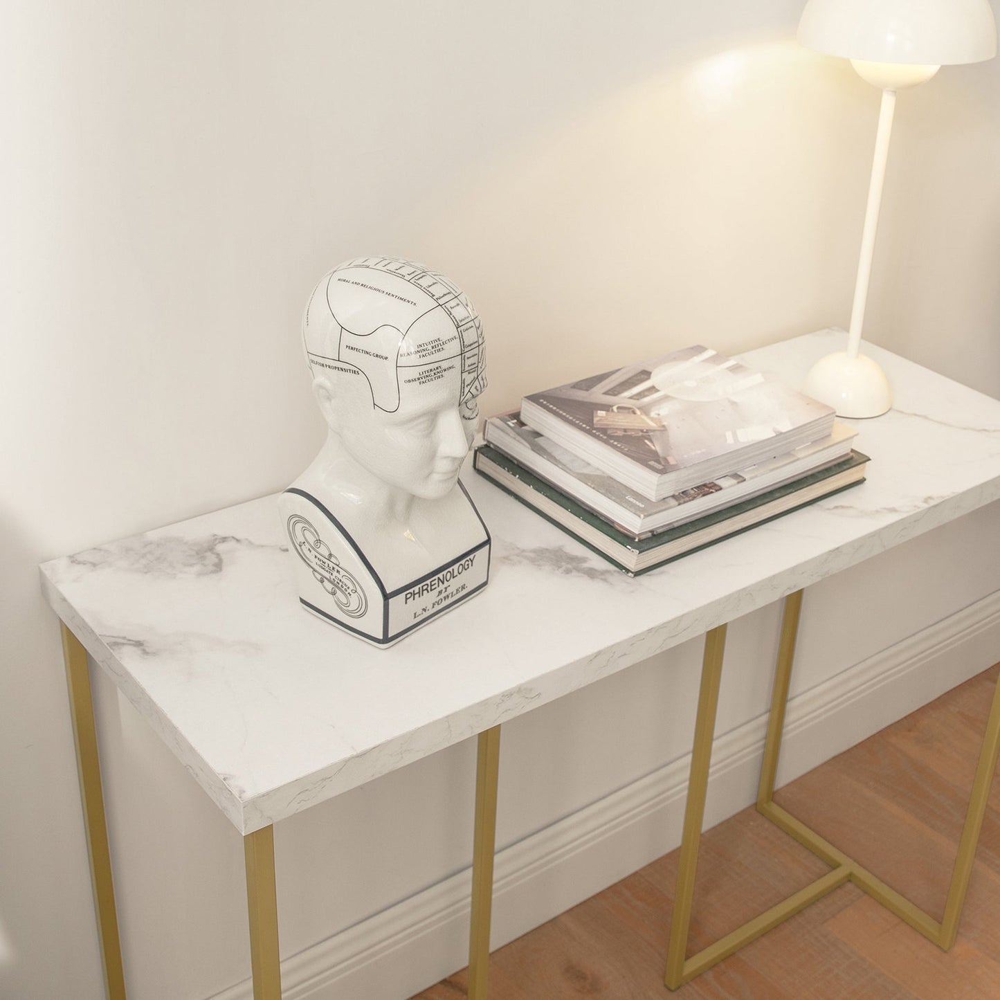 SoBuy Bijzettafel - Hoogwaardig - Ijzeren Frame -100 x 40 x 80 cm
