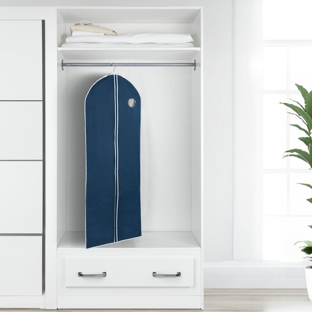 WENKO Air Kledinghoes Donkerblauw - Gerecycled Ademend Vlies - Met Rits en Kijkvenster