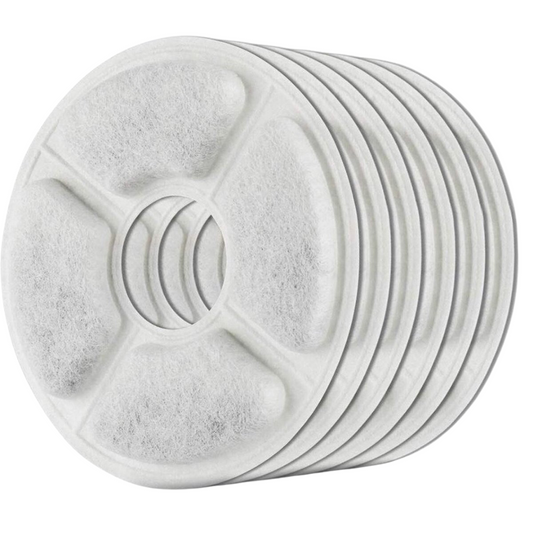 Auronic Drinkfontein Filters - 6 Stuks - 3-Laags - Voor Auronic Drinkfontein AU1362 en AU3163