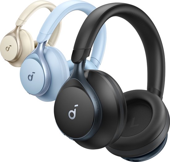 Anker soundcore Space One Draadloze Headset - Noise Cancelling - Zwart
