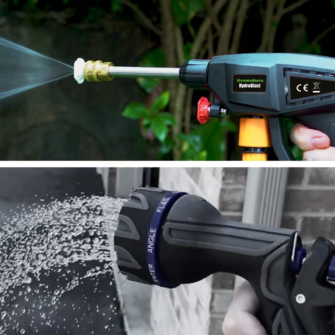Hammersmith HydroBlast Accu Drukreiniger - Lichtgewicht en Compact - Werkt Zonder Wateraansluiting - Inclusief Accessoireset