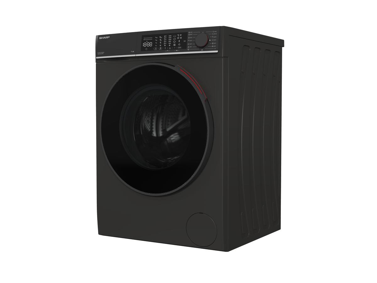 Sharp Wasmachine ESNFL014CBNA2CB - 10 kg - A-label - Mat Zwart