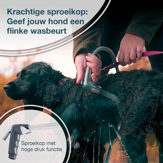 Colapz oplaadbare campingdouche met batterij, draagbare buitendouche voor honden, auto en camper, inclusief draagtas, campergadgets