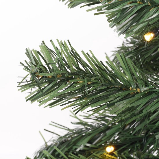 Black Box Trees Norton Kerstboom en Kerstkrans Set - 2 Kunstkerstbomen en 1 Krans met LED Verlichting - Groen