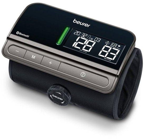 Beurer BM 81 Smart Bloeddrukmeter bovenarm - Geïntegreerde EasyLock manchet 24-40 cm - Bluetooth® - Risico-indicator - Inflation Technology - 2 Gebruikersgeheugen - Onregelmatige hartslag - Gratis app: Health Manager pro - 5 Jaar garantie