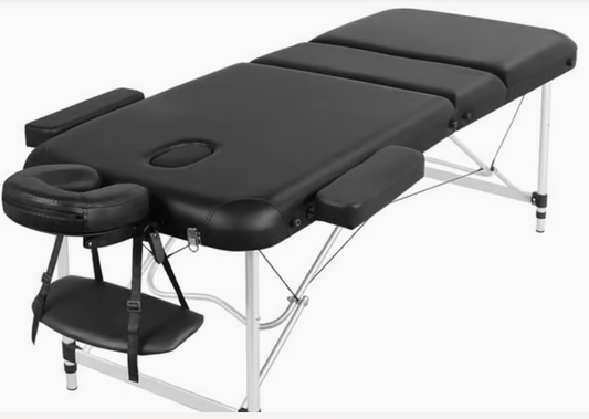 Yaheetech Massagetafel Draagbaar & Verstelbaar 3-Zones - 213 x 92 cm - Hoogte 67,5-88 cm