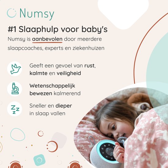 Numsy - Touch White Noise Machine Baby - Witte Ruis Machine