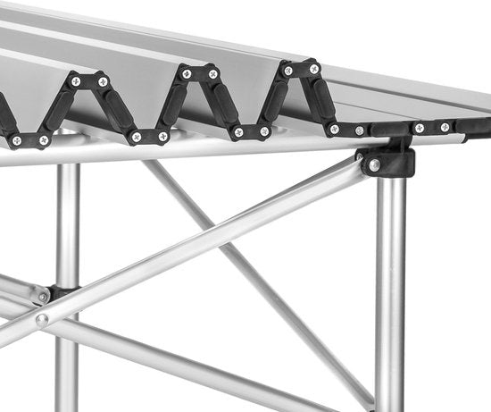 tectake® - Campingtafel - Opklapbaar - Incl. draagtas - 70 x 70 cm - Grijs
