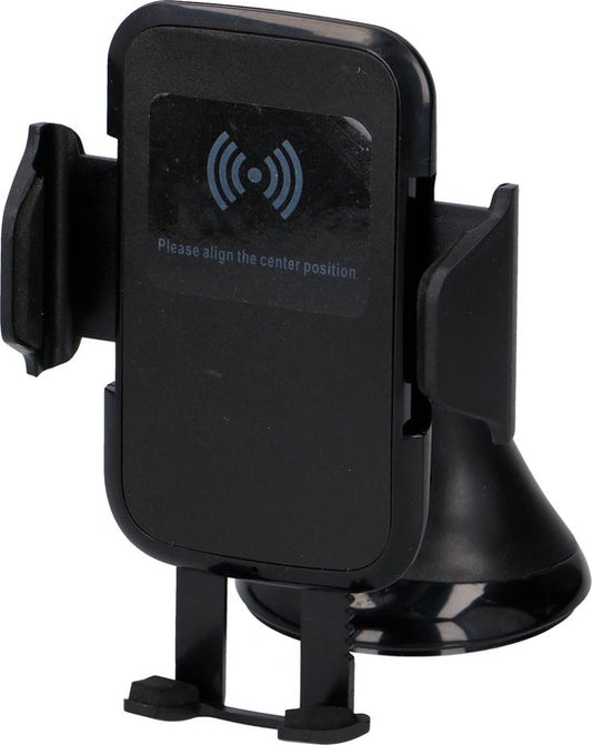 All Ride Telefoonhouder - Draadloos Opladen - Universeel - 5W - 5V/1A - Zwart