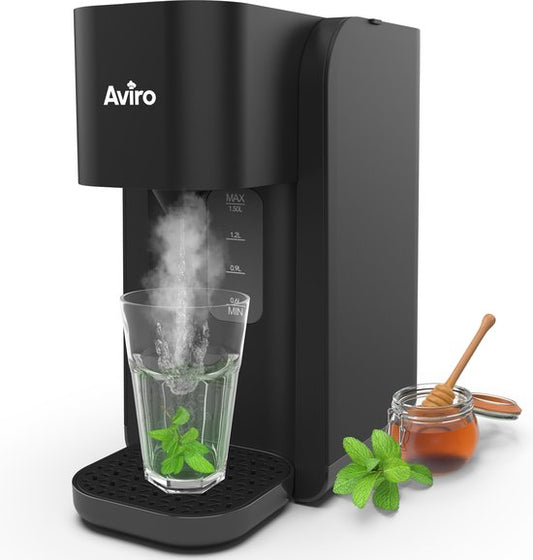 Aviro Heetwaterdispenser - Heetwatertap - 100°C - Luxe Instant Waterkoker - 2200W - 1,5L Zwart