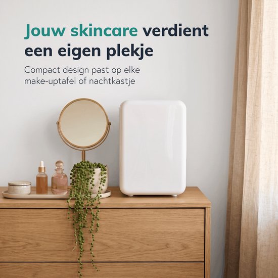 Soft & Silky Skincare koelkast - Mini - Make up Organizer - Make-up Koelkast - Cosmetica & Skincare - Auto koelkast - Beauty - Frigobox - ac/dc - koelkastje