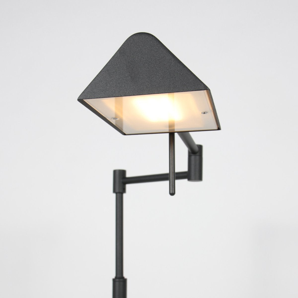 Mexlite - vloerlamp - GlowGo - zwart - metaal - leeslamp - LED - 4603ZW