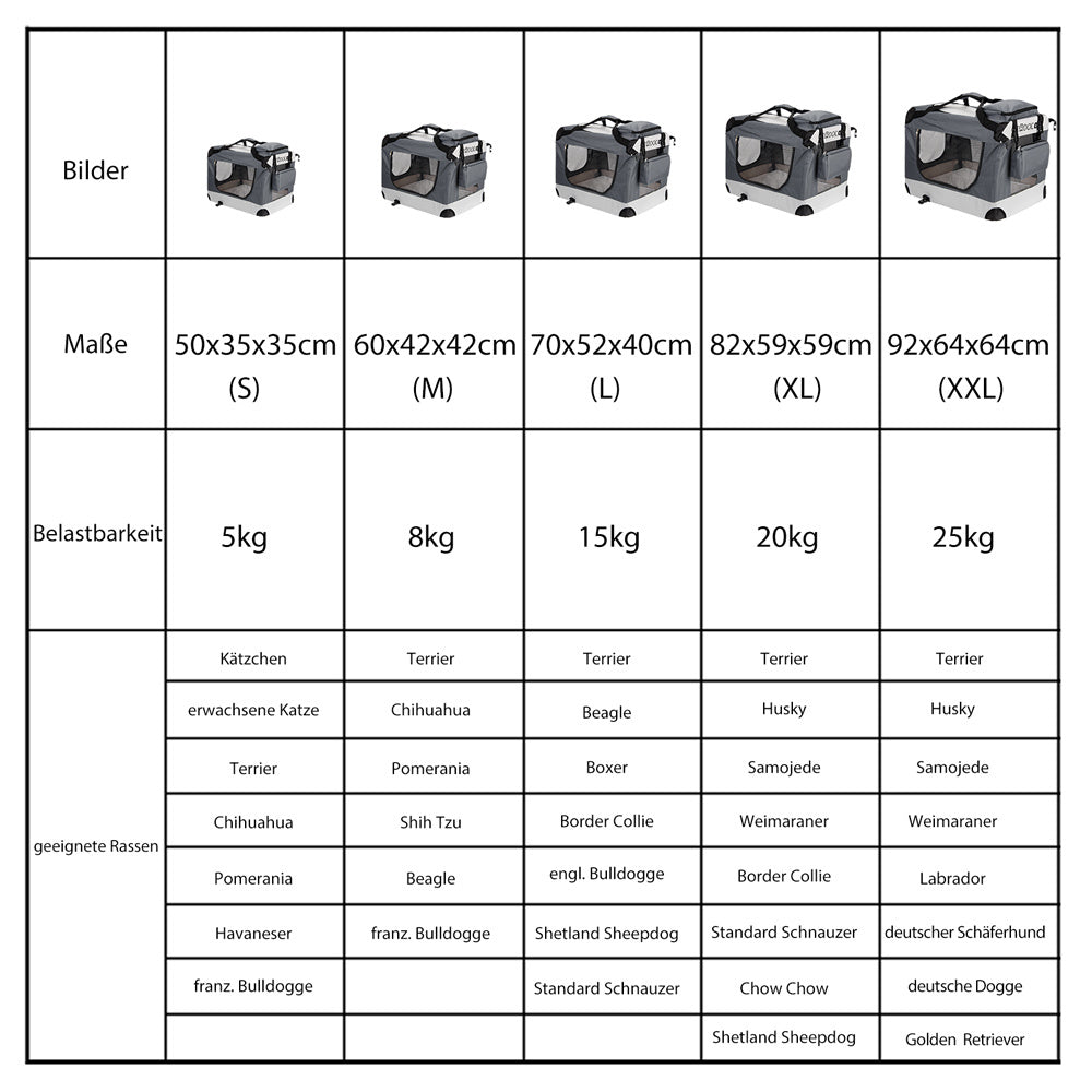 Cadoca Hondentransportbox opvouwbaar - maat M