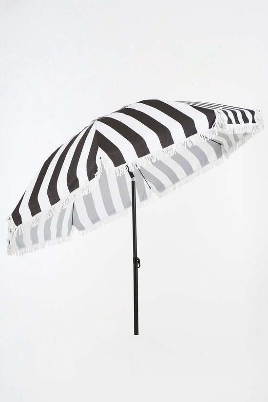 In The Mood Collectie Osborn Parasol - H238 x Ø220 cm - Zwart, Wit