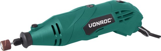 VONROC Multitool – Roterend – 160W – Incl. 40 accessoires, 2 opzetstukken, flexibele as en opbergtas