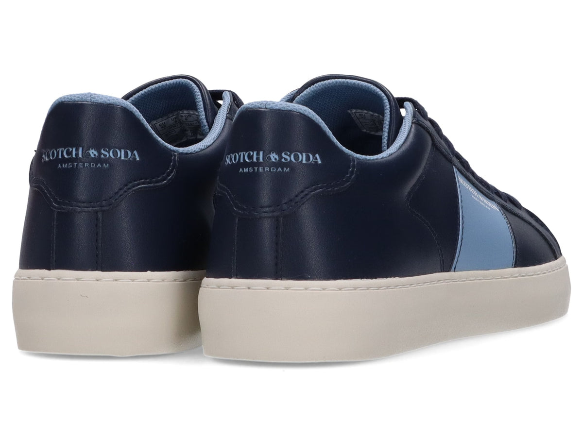 Scotch & Soda Ton Stripe Sneakers - Navyblauw - Heren - Maat 44