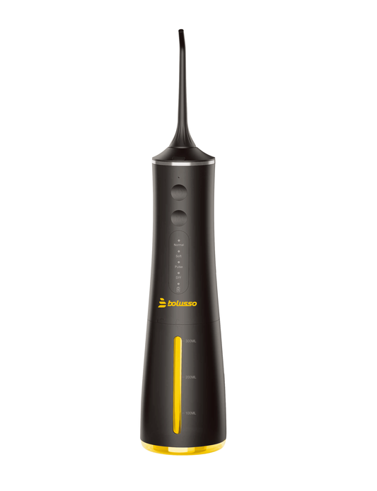 Bolusso Waterflosser - Inclusief 7 Opzetstukken - Reistas - E-book - Volledig instelbaar - Monddouche - Tongreiniger - Mondverzorging - Tandplak Verwijderaar - Beugel Schoonmaken - Tandsteenverwijderaar - Flosapparaat - NIEUW model