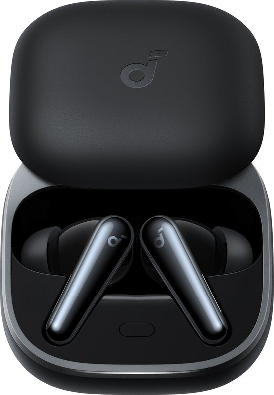 soundcore Liberty 5 by Anker - Draadloze oordoppen met noise-cancelling - 2x sterkere stemonderdrukking - Realtime adaptieve noise canceling - Snelladen - Dolby Audio - Heldere gesprekken met 6 microfoons en AI - Lange batterijduur