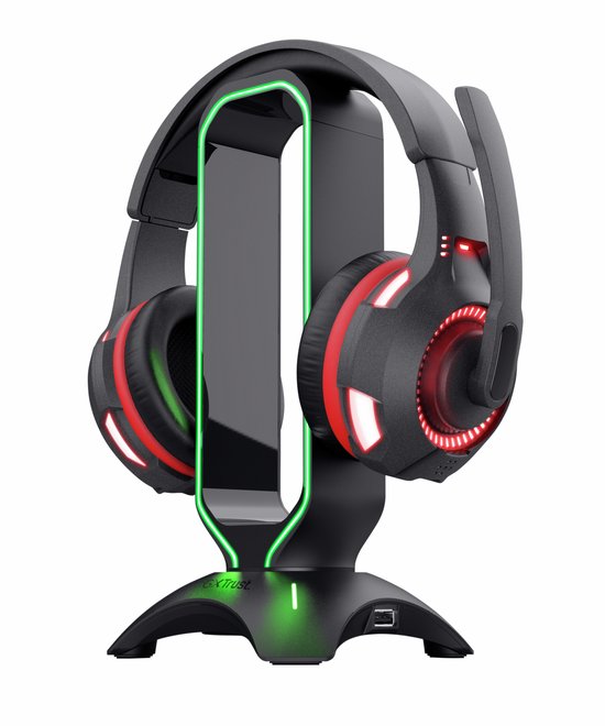 Trust GXT 265 Cintar RGB Headset Standaard - Gaming headset houder – Koptelefoon standaard – RGB-verlichting – Zwart