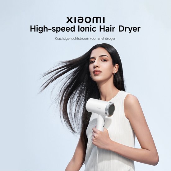 Xiaomi High-Speed Ionic Hair Dryer | Sneldrogende föhn | 110.000 tpm | NTC-hittebescherming | Minder pluizig haar | 400 g