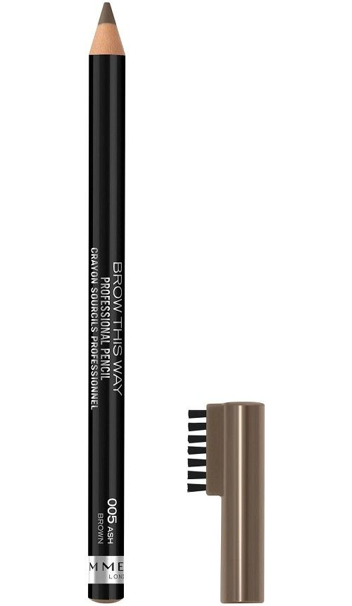 Rimmel Brow This Way Wenkbrauwpotlood - 005 Ash Brown - 1,4 g - Voor Dames