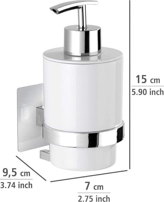 Wenko Zeepdispenser Quadro Uno 250 Ml Rvs Zilver