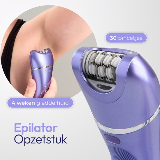 7 in 1 Ladyshave - Epileerapparaat Dames - IPX 7 Waterdicht - Oplaadbaar - Bikinitrimmer - Scheerapparaat Vrouw Intiem - Ladyshaves voor Vrouwen - Epilator - Trimmer Vrouw - Qualiz®