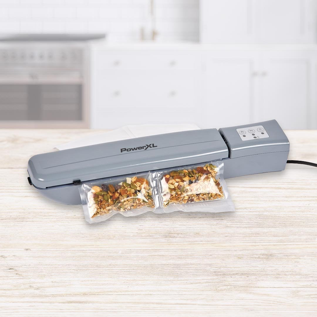 PowerXL Duo NutriSealer Vacuümapparaat - 6-in-1 Functie - Inclusief Folie en Zakjes - Houdt Voedsel 5x Langer Vers