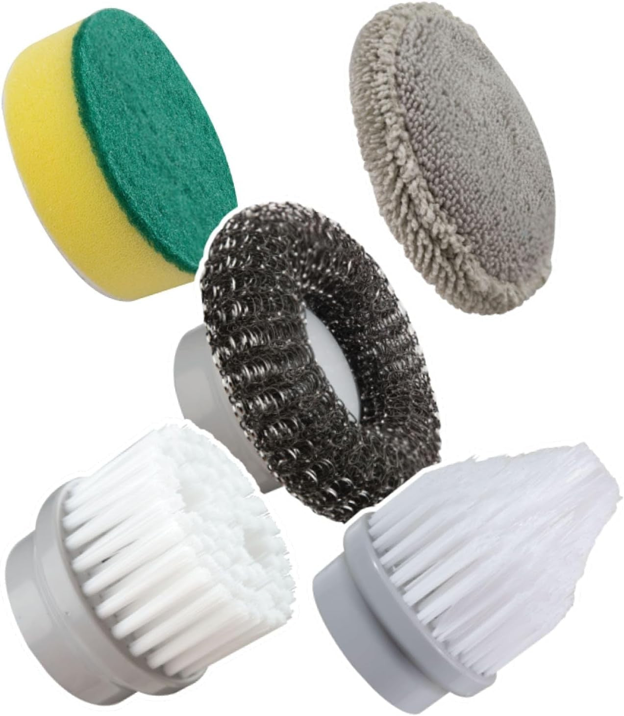 Horsepower Vervangingsset Spin Scrubber 5-delig - Sponzen Borstels en Schuurpads