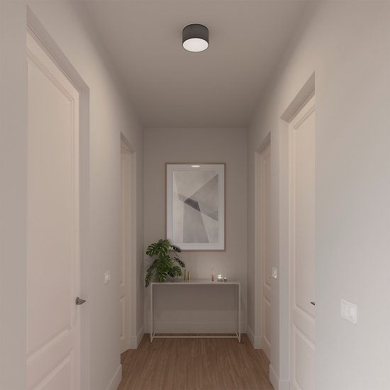 Smartwares Plafondlamp - Ø 20 cm - Zwart - E14 - 10.004.59